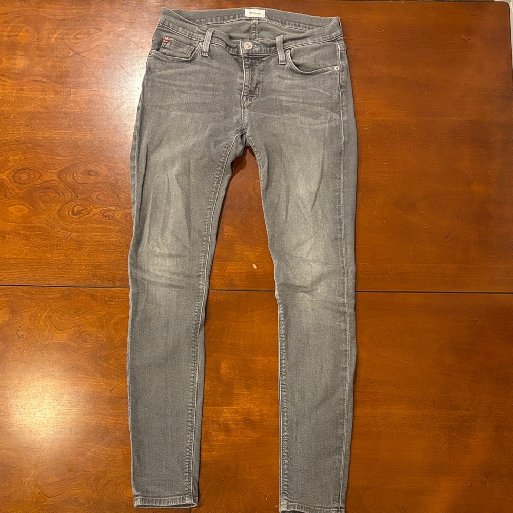Hudson Krista Skinny Jeans in Classic Gray. 26
